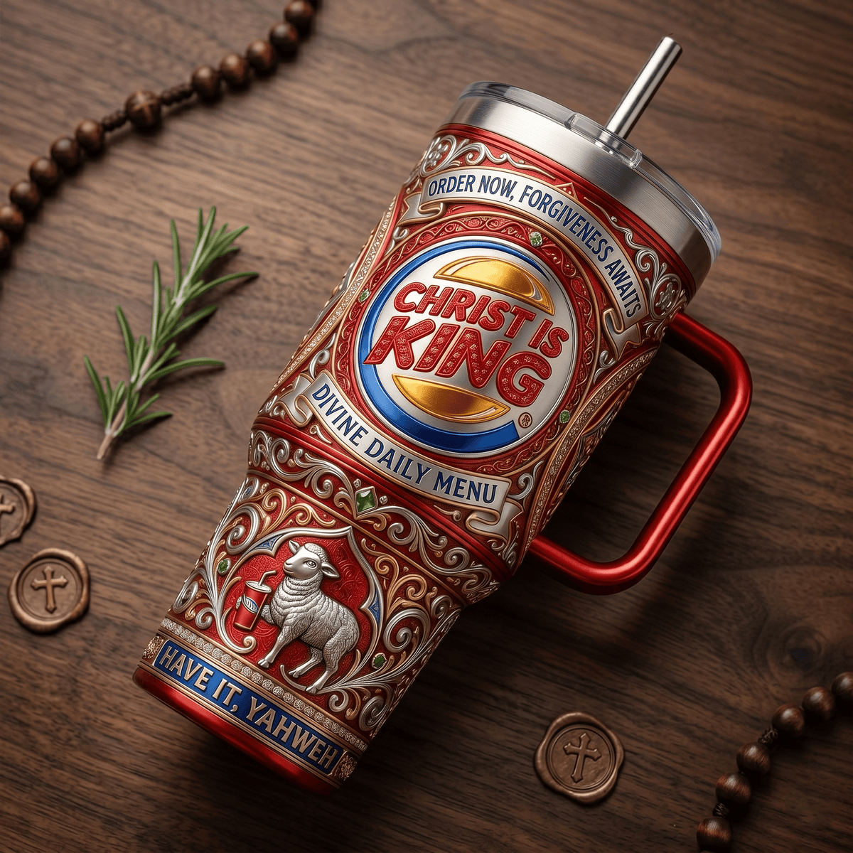 JSS 40oz Tumbler With Handle LNTH