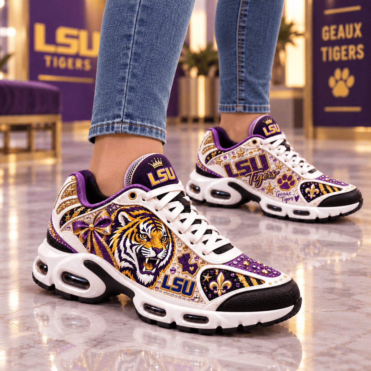 Premium LSU Air Max Shoes TTMH