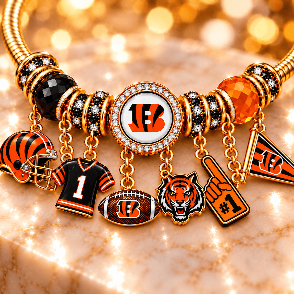 CCBG Gold Charm Bracelet Set PNPA