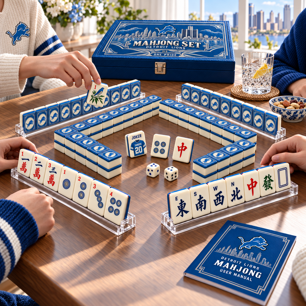 Premium DTL Mahjong Tiles Set TTMH