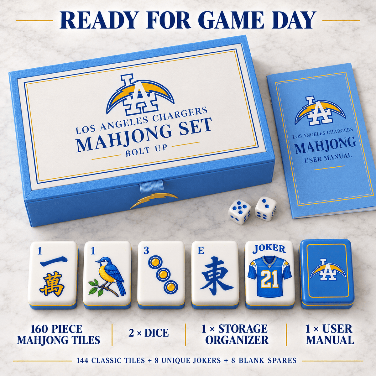 Premium LAC Mahjong Tiles Set TTMH