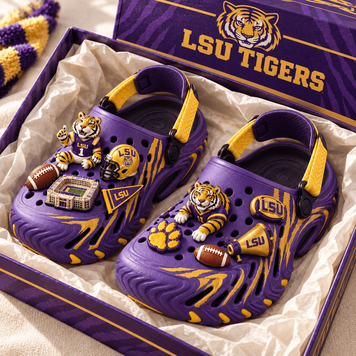 LSU Premium Echo Clogs PTKL