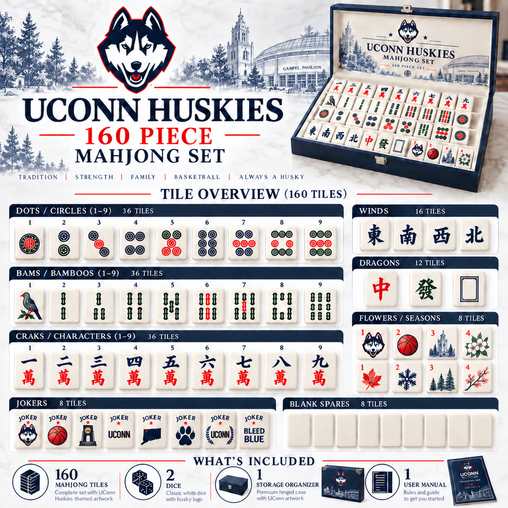 Premium UCHB Mahjong Tiles Set TNSM