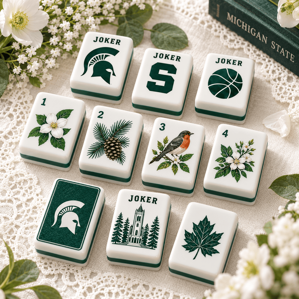 Premium MSU Mahjong Tiles Set TNSM