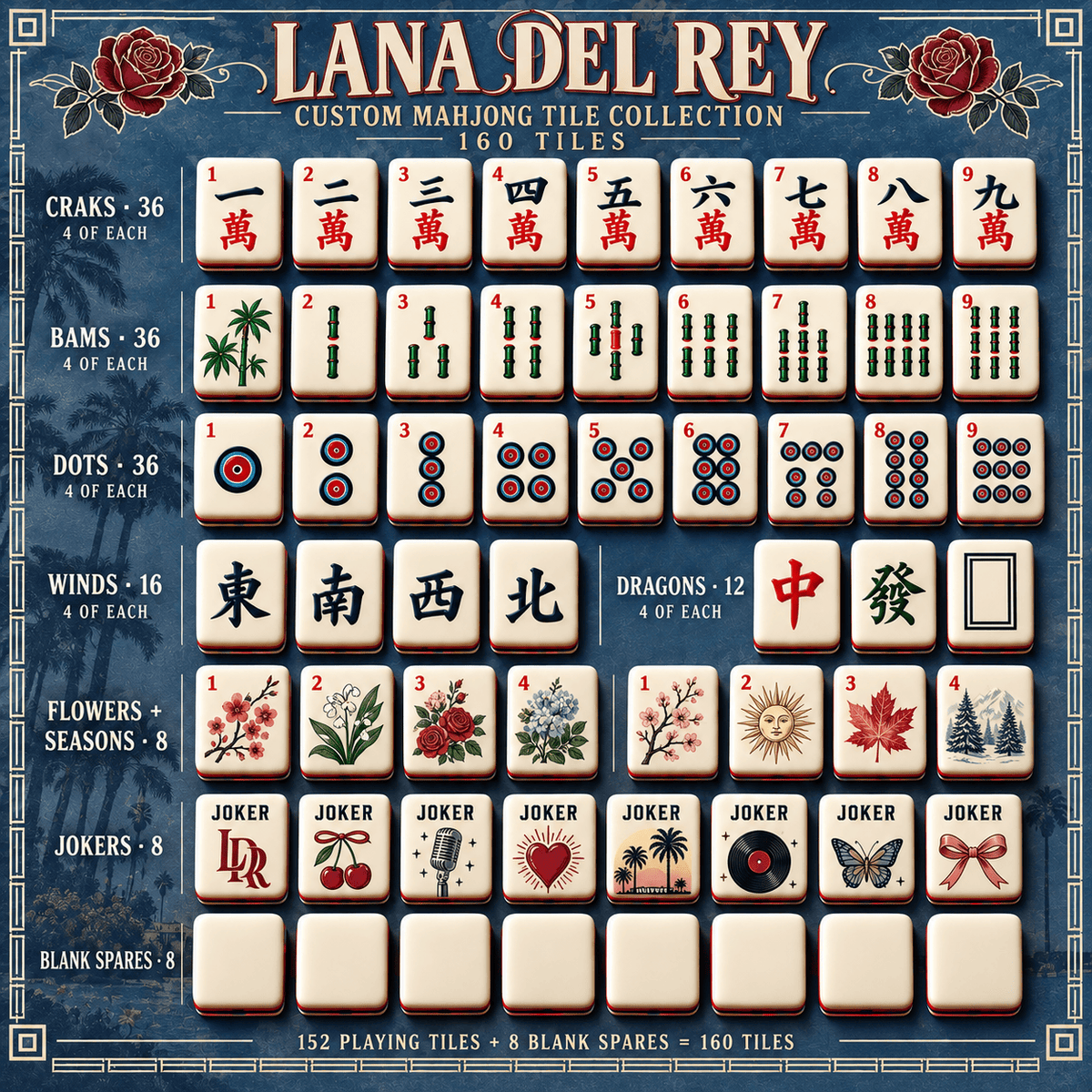 LDR Premium Mahjong Set – Game Night Edition PNPA