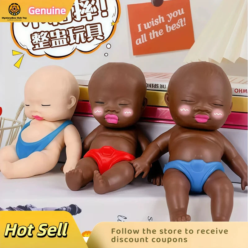 in stock Natasha Squeeze Decompress Toy Funny Prank Novelty Figure Blowing Bubble Stress Relief Pvc Material Toy For Adult